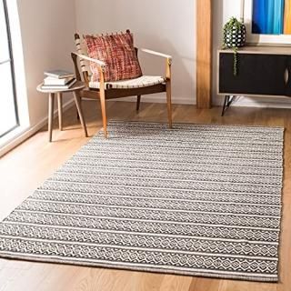 Safavieh Montauk Collection MTK341D Handmade Flatweave Cotton Area Rug 3' x 5' I