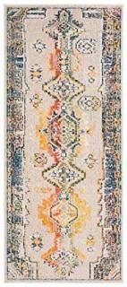 Safavieh Crystal Collection CRS517F Boho Tribal Distressed Non-Shedding Stain Re