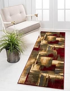 Unique Loom Barista Collection Modern Abstract Gradient Rug_COF015 2' 2 x 6' Run