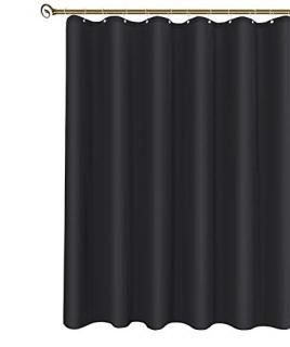 Biscaynebay Fabric Shower Curtain Liners Water Resistant Bathroom Curtain Liner 