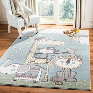 Safavieh Carousel Kids Collection CRK185A Animal Nursery Playroom Area Rug 5'3 x