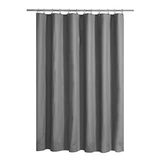 Barossa Design Gray Shower Curtain Liner with 6 Magnets - Waterproof PEVA Shower