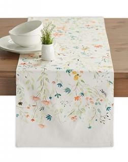37cm x 180cm - Maison d' Hermine Colmar 100% Cotton Table Runner 14.5 - inch by 