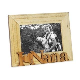Isaac Jacobs Natural Wood Sentiments I Love Nana Picture Frame 4x6 inch Photo 