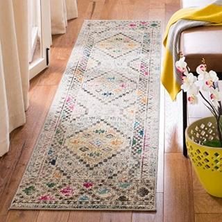 Safavieh Madison Collection MAD418F Boho Diamond Distressed Non-Shedding Stain R