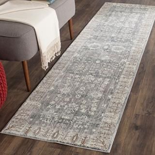 Safavieh Valencia Collection VAL118C Boho Chic Distressed Runner 2'3 x 10'  Dark