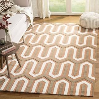 Safavieh Cambridge Collection CAM351Y Handmade Art Deco Premium Wool Area Rug 3'