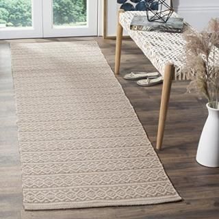 Safavieh Montauk Collection MTK341A Handmade Flatweave Cotton Runner 2'3 x 10'  