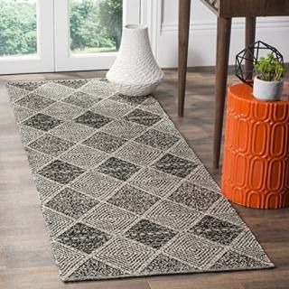 Safavieh Montauk Collection MTK822D Handmade Cotton Runner 2'3 x 11'  Black