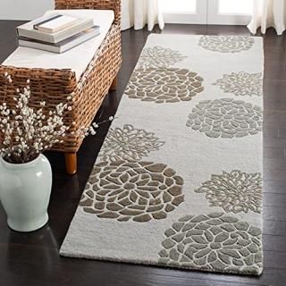 Safavieh Soho Collection SOH211A Handmade Premium Wool Runner 2'6 x 14'  Light G