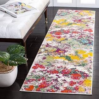 Safavieh Watercolor Collection WTC696E Modern Boho Abstract Non-Shedding Stain R