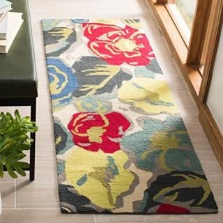 Safavieh Four Seasons Collection FRS437B Hand-Hooked Floral Runner 2' x 6'  Ivor