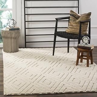 Safavieh Natura Collection NAT623A Handmade Modern Diamond Premium Wool Area Rug