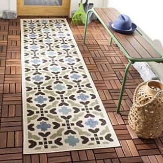 Safavieh Veranda Collection VER080 Modern Indoor/ Outdoor Non-Shedding Stain Res