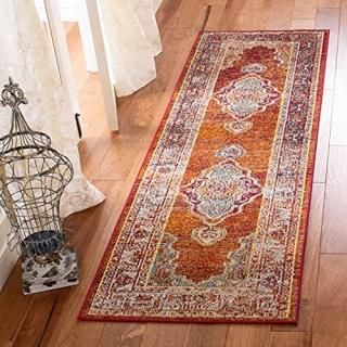 Safavieh Crystal Collection CRS500A Boho Chic Oriental Medallion Distressed Non-