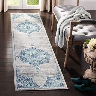 Safavieh Brentwood Collection BNT849M Medallion Distressed Non-Shedding Stain Re