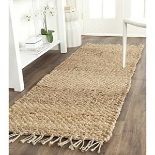 Safavieh Natural Fiber Collection NF733A Handmade Farmhouse Fringe Premium Jute 