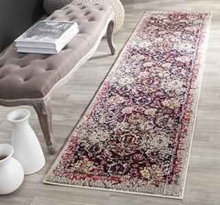 Safavieh Monaco Collection MNC206G Oriental Abstract Distressed Non-Shedding Sta
