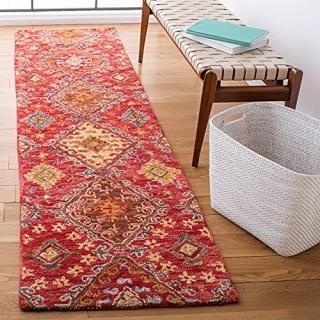 Safavieh Aspen Collection APN529Q Handmade Moroccan Boho Wool Runner 2'3 x 9'  R