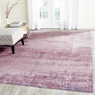 Safavieh Valencia Collection VAL205A Fuchsia and Multi Distressed Center Medalli