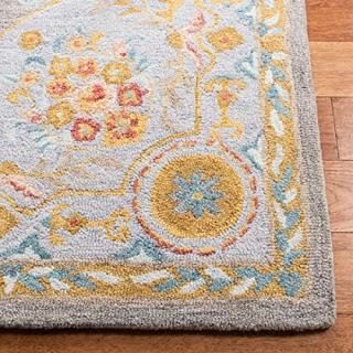 Safavieh Micro-Loop Collection MLP634Y Handmade Premium Wool Runner 2'3 x 7'  Gr