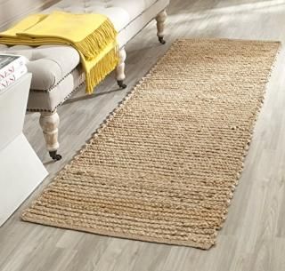 Safavieh Cape Cod Collection CAP355A Handmade Braided Jute Runner 2'3 x 18'  Nat