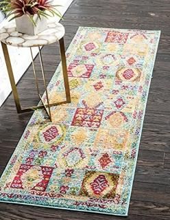 Unique Loom 3137701 Sedona Collection Southwestern Multi Geometric Runner Rug 2'