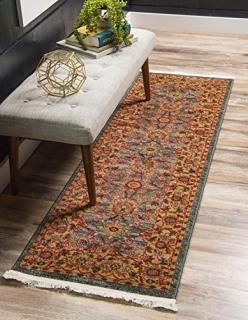 Unique Loom Edinburgh Collection Oriental Traditional French Country Runner Rug 