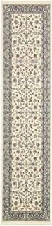 Unique Loom 3135794 Nain Design Runner Area Rug 3' 0 x 13' 0 Ivory