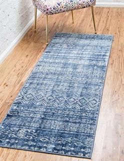 Unique Loom Helios Collection Modern Striped Geometric Runner Rug 2 Feet 2 Inch 
