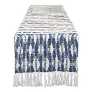 DII French Blue/Stone Colby Southwest Table Runner