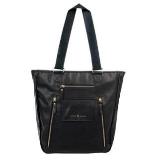 Vilah Bloom Cafe Crossover  Baby Diaper Bag Dark Roast/Black One Size