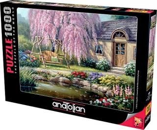 Anatolian Puzzle - Cherry Blossom Cottage 1000 Piece Jigsaw Puzzle #1089 ANA1089