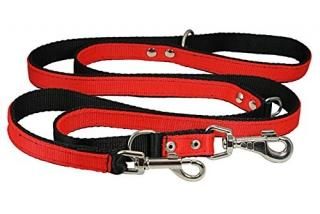 Dogs My Love 1.25 Wide 6 Way European Multi-Functional Nylon Dog Leash Adjustabl