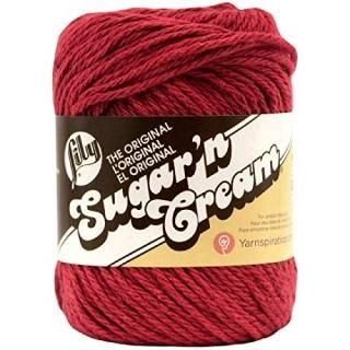 Sugar'N Cream Yarn - Solids-Country Red by Lily Sugar'n Cream