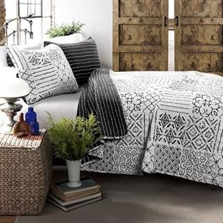 Monique Quilt Charcoal 3Pc Set King