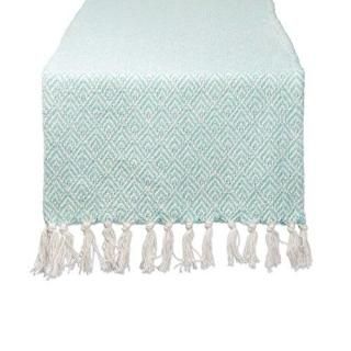 DII Aqua Diamond Table Runner