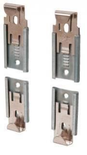 CRL Nickel Plated Adjustable Mirror Clip Set for 1/4 Seamed Mirror