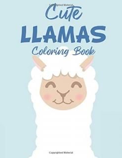 Cute Llamas Coloring Book Childrens Coloring Page Of Majestic Llamas A Fun-Fille
