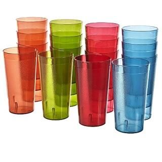 Multi - Cafe Break-Resistant Plastic 590ml Restaurant-Quality Beverage Tumblers 