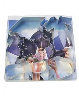 R & M International 1938 6-Piece Cookie Cutter Set Graduation Themed by R&M