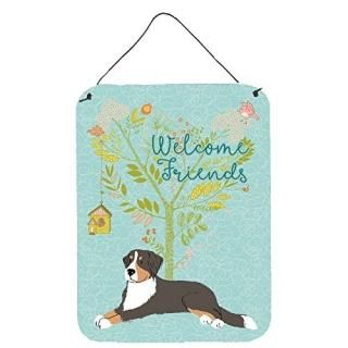 Carolines Treasures BB7579DS1216 Welcome Friends Bernese Mountain Dog Wall or Do