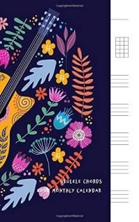 Ukulele Chords 2020 Monthly Calendar Organizer Diary+Habit tracker and Password 