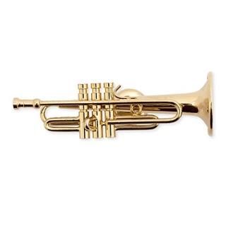 Gold Trumpet Miniature Replica Magnet Size 2.5 inch by Broadway Gift