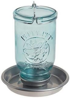 Perky Pet PP783 Antique Wide Blue Glass Waterer