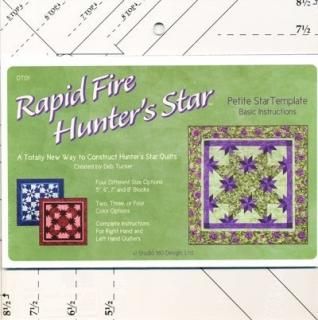 Rapid Fire Hunter's Star Ruler by Studio 180 quilting tool Trim-down tool for Hu