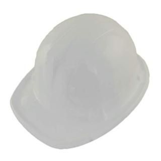 WHITE Kid's Plastic Miner Construction Hard Hats Set Of 12 by Windy City