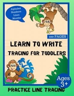 Learn to Write Tracing for Toddlers Beginner Tracing for Toddlers Practice Lines
