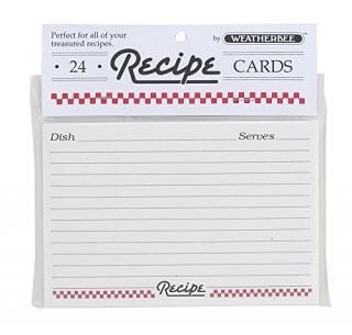 Weatherbee Recipe Cards 3 by 5-Inches Set of 24 by HIC Harold Import Co.