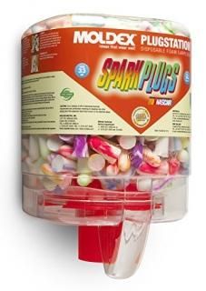 Moldex M6644 Extra-Soft Sparkplug Earplugs 250 per Dispenser by Moldex